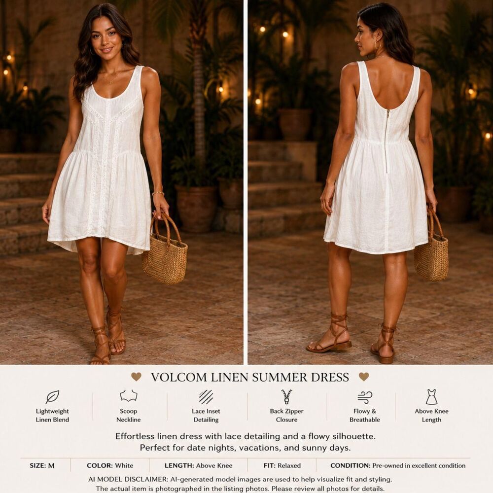 Volcom Women's White Dress